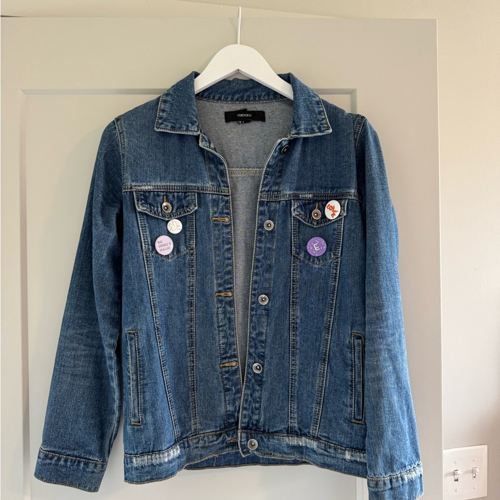 Forever 21 Classic Blue Denim Jacket